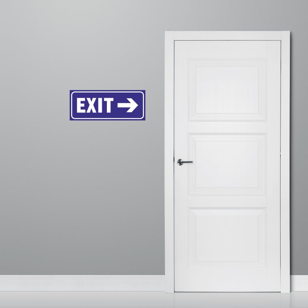 exit Right signage pack exit Right signage pack